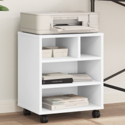 Suporte para impressora com rodas 41x32x48 cm branco