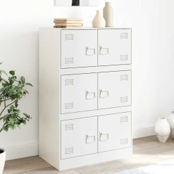 Aparador 67x39x107 cm aço branco