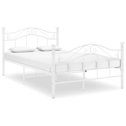 Estrutura de cama 120x200 cm metal branco