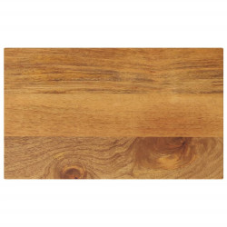 Tampo de mesa retangular 40x30x3,8 cm mangueira maciça