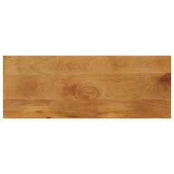 Tampo de mesa retangular 80x30x3,8 cm mangueira maciça