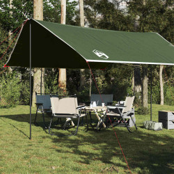 Lona de campismo 430x380x210 cm impermeável verde