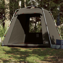 Tenda de pesca para 4 pessoas libertação rápida castanho