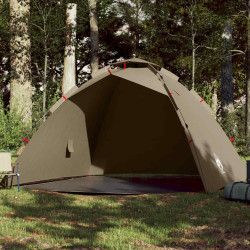Tenda de pesca para 4 pessoas libertação rápida castanho