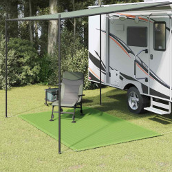 Tapete de campismo para tenda 250x200 cm pead verde-claro