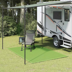 Tapete de campismo para tenda 250x300 cm pead verde-claro