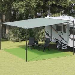 Tapete de campismo para tenda 400x500 cm pead verde-claro