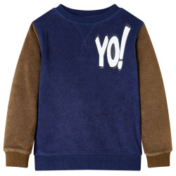 Sweatshirt para criança azul-marinho escuro 116