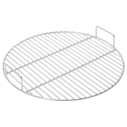 Grelha p/ churrasco redonda c/ pegas ø44,5cm aço inoxidável 304