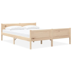Estrutura de cama em pinho maciço 140x200 cm