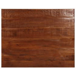 Tampo de mesa retangular 90x80x2,5 cm madeira recuperada maciça