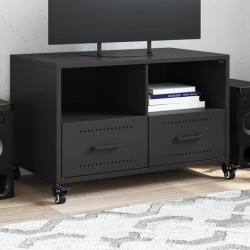 Móvel de TV 68x39x43,5 cm aço preto