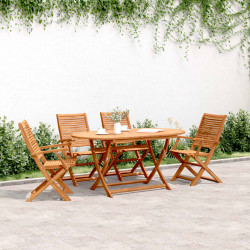 Cadeiras de jardim dobráveis 4 pcs 57x66x95 cm acácia maciça