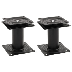 2 Pcs pedestais para banco de barco giratórios a 360° aço