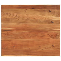 Tampo de mesa retangular 100x80x3,8 cm madeira de acácia maciça