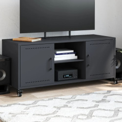 Móvel de TV 100,5x39x43,5 cm aço antracite