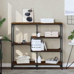 Mesa consola 103x32x95 cm derivados madeira carvalho castanho