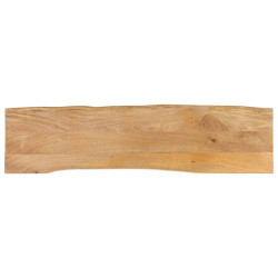 Tampo de mesa c/ borda viva 180x40x2,5 cm mangueira maciça