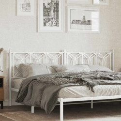 Cabeceira de substituição 193 cm metal branco