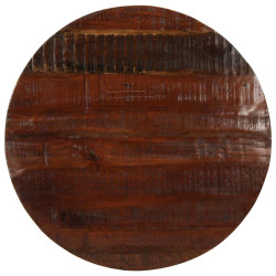 Tampo de mesa redondo ø70x3,8cm madeira recuperada maciça