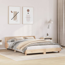 Cama sem colchão 140x190 cm madeira de pinho maciça