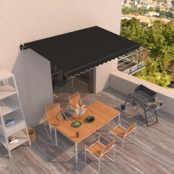 Toldo retrátil manual 400x350 cm antracite