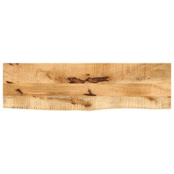 Tampo de mesa borda viva 120x20x2,5 cm mangueira áspera maciça