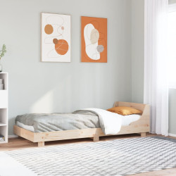 Cama sem colchão 90x190 cm madeira de pinho maciça