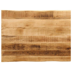Tampo de mesa c/ borda viva 80x60x2,5cm mangueira áspera maciça