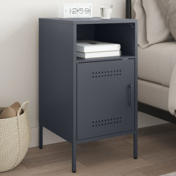 Mesa de cabeceira 36x39x68 cm aço antracite