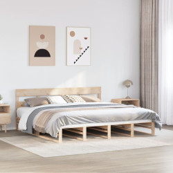 Cama sem colchão 180x200 cm madeira de pinho maciça
