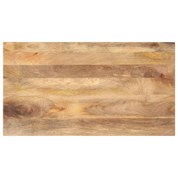 Tampo de mesa retangular 100x70x3,8 cm mangueira maciça