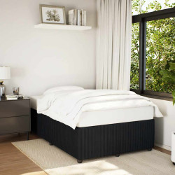 Estrutura de cama sem colchão 120x190 cm veludo preto