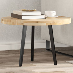 Tampo de mesa redondo ø60x4 cm madeira de acácia maciça