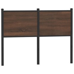 Cabeceira de substituição 120cm derivados madeira/aço carvalho castanho