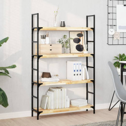Prateleiras flutuantes 4pcs 80x20x4cm acácia maciça não tratada