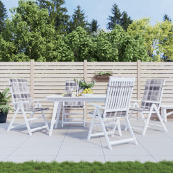 Almofadões cadeiras altas de jardim 4pcs tecido xadrez cinza