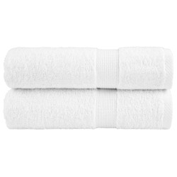 Toalhas de mãos premium solund 2 pcs 50x100 cm 600 gsm branco