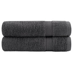 Toalhas banho premium solund 2pcs 100x150cm 600gsm antracite