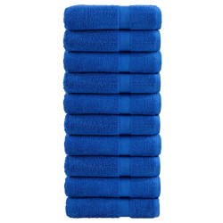 Toalhas de banho premium solund 10pcs 100x150 cm 600 gsm azul