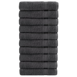 Toalhas de mãos premium solund 10pcs 50x100cm 600gsm antracite