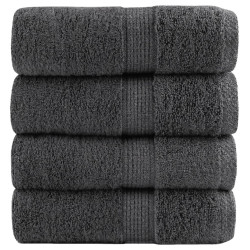 Toalhas de bidé premium solund 4pcs 30x50 cm 600 gsm antracite