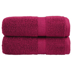 Toalhas de rosto premium solund 2 peças bordeaux 30x30 cm 600 g/m²