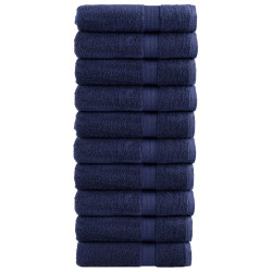 Toalhas banho premium solund 10pcs 70x140cm 600gsm azulmarinho