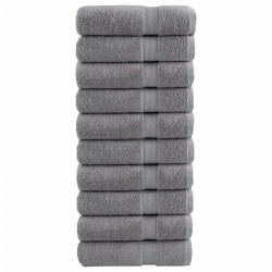 Toalhas de banho premium solund 10pcs 70x140cm 600gsm cinzento
