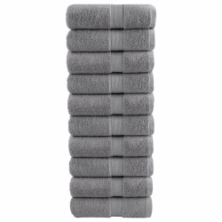 Toalhas de bidé premium solund 10pcs 30x50 cm 600 gsm cinzento