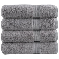 Toalhas de mãos premium solund 4pcs 50x100 cm 600 gsm cinzento