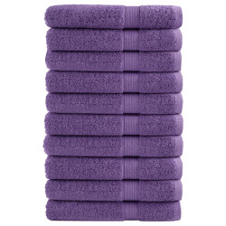 Toalhas premium solund 10 pcs 100x200 cm 600 gsm roxo