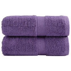 Toalhas de bidé premium solund 2 pcs 30x50 cm 600 gsm roxo