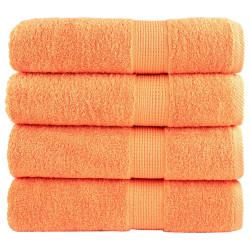 Toalhas de banho premium solund 4 pcs 100x150 cm 600 gsm verde